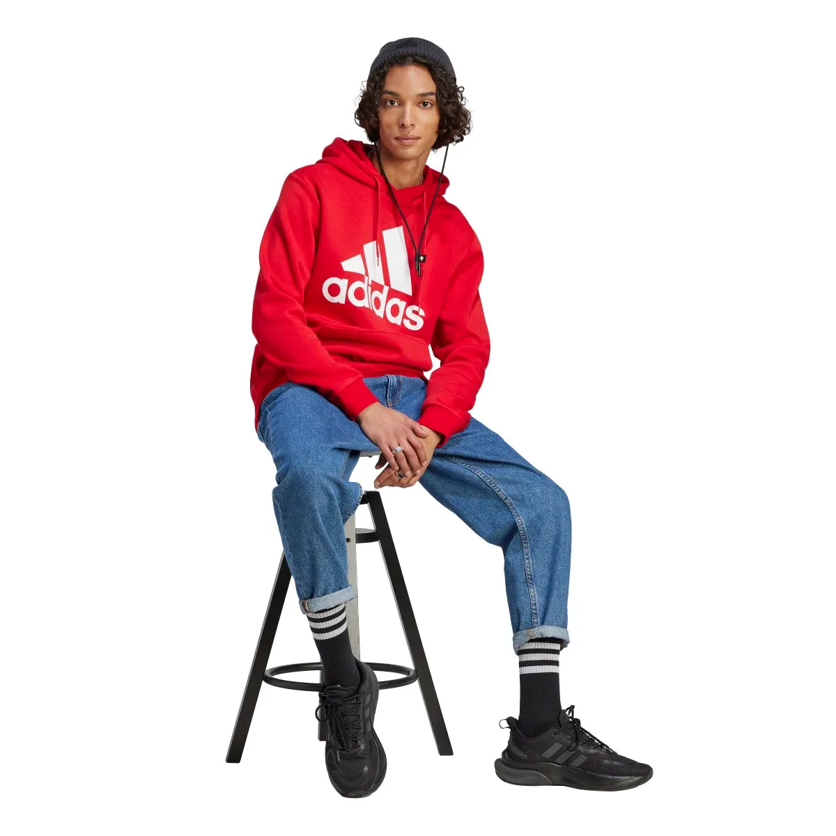 adidas Men's Essentials Fleece Big Logo Hoodie