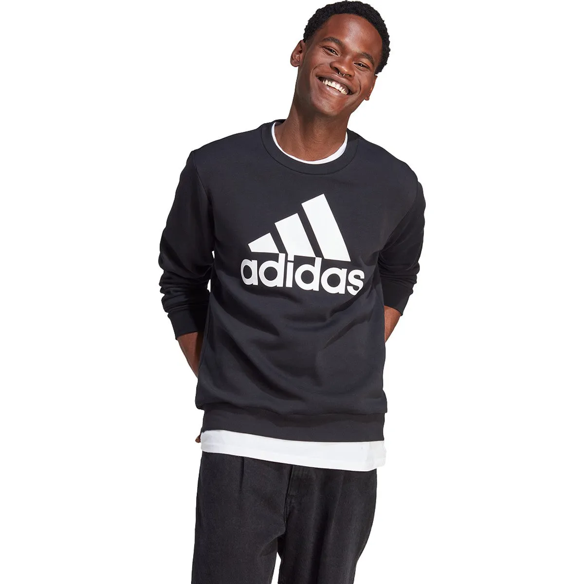 adidas Men's Essentials Fleece Big Logo Sweatshirt