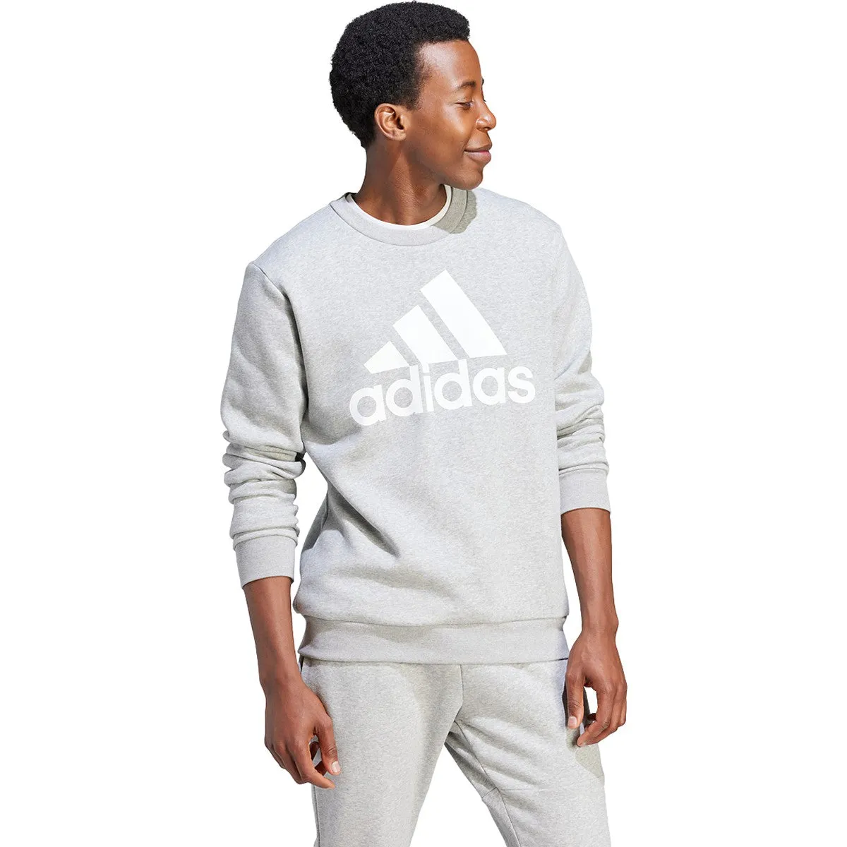 adidas Men's Essentials Fleece Big Logo Sweatshirt