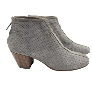 Aquatalia Gray Suede Booties