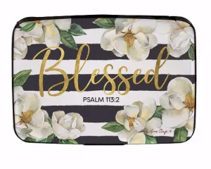 BLESSED MAGNOLIA CARD HOLDER