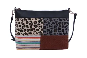 Cow Leo Printed Crossbody Shoulder Handbag