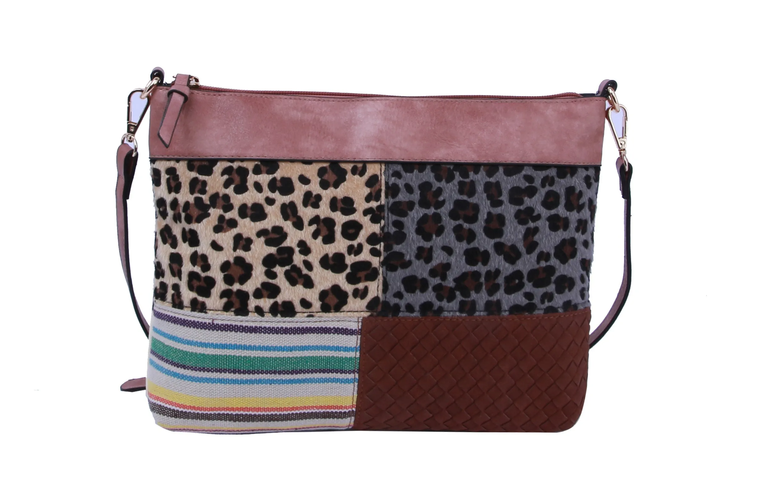 Cow Leo Printed Crossbody Shoulder Handbag