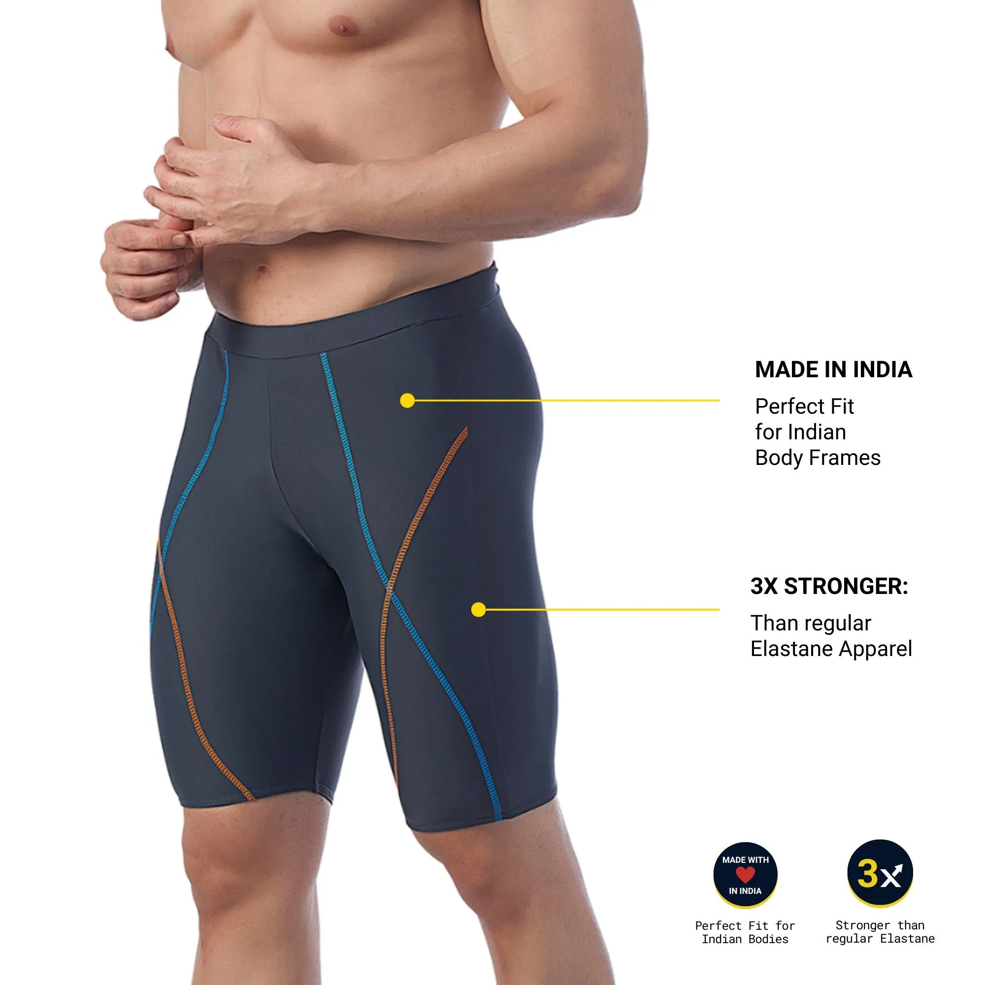 Elevate Men's JAMMER  (Sun Protected and Chlorine Tested)