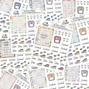 Grab Bag Fitness Planner Stickers