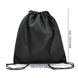 Lightweight Nylon Drawstring Rucksack Minimalist Versatile Gym Bag