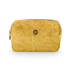 PIP Studio Velvet Origami Tree Yellow Small Square Cosmetic Bag