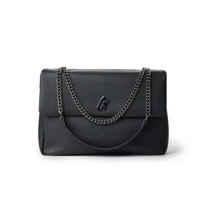 STANDARD LARGE CLASSIC FLAP BAG MATTE BLACK