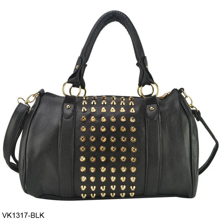 ZIWI Brand 3 Color New Fashion PU Leather Ladies Handbags Stud Women's Handbag Rivet Shoulder Bags VK1317